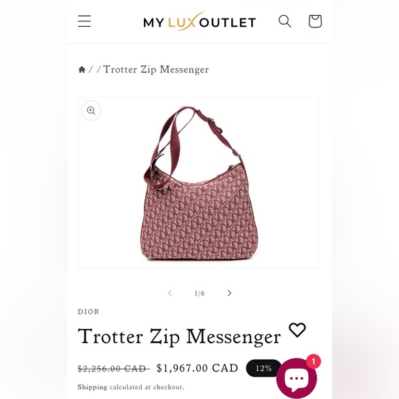 *TRENDING!* Authentic DIOR Trotter Zip Messenger Crossbody - Picture 2 of 15